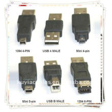 De Buena Calidad 6 en 1 USB Converter Kit de viaje de cable a Firewire IEEE 1394